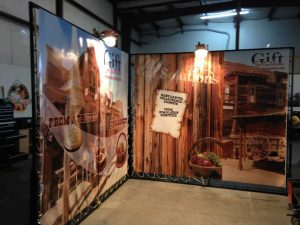 custom indoor tradeshow backdrop